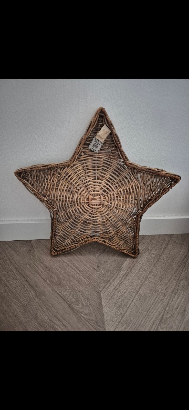 Riviera Maison Rattan Ster Decoratie, Ophalen of Verzenden, Natuurlijk materiaal, Bruin, Landelijk