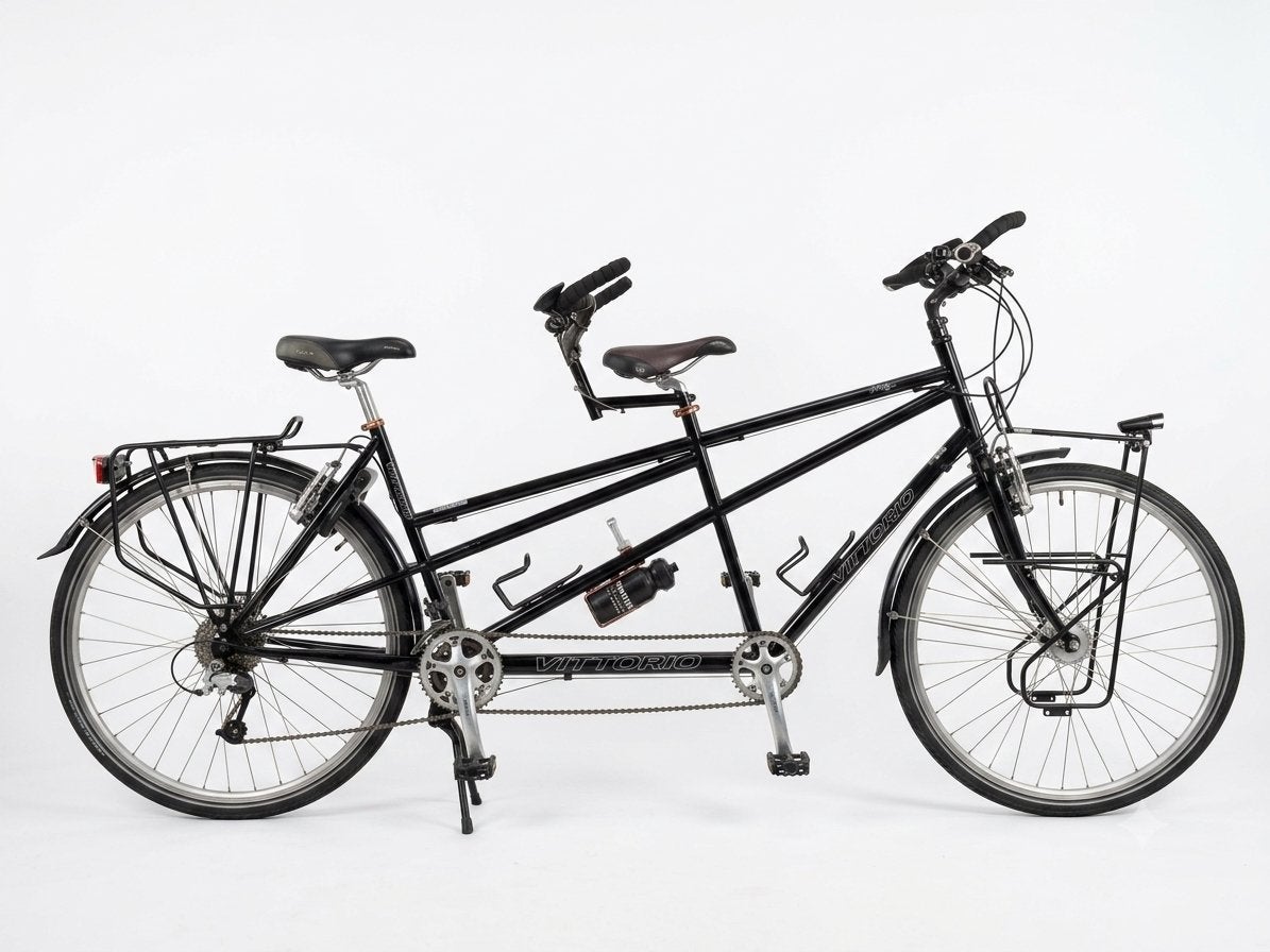Vittorio Tandemfiets + dakdrager, Ophalen, Gebruikt, 51 tot 55 cm, Meer dan 20 versnellingen