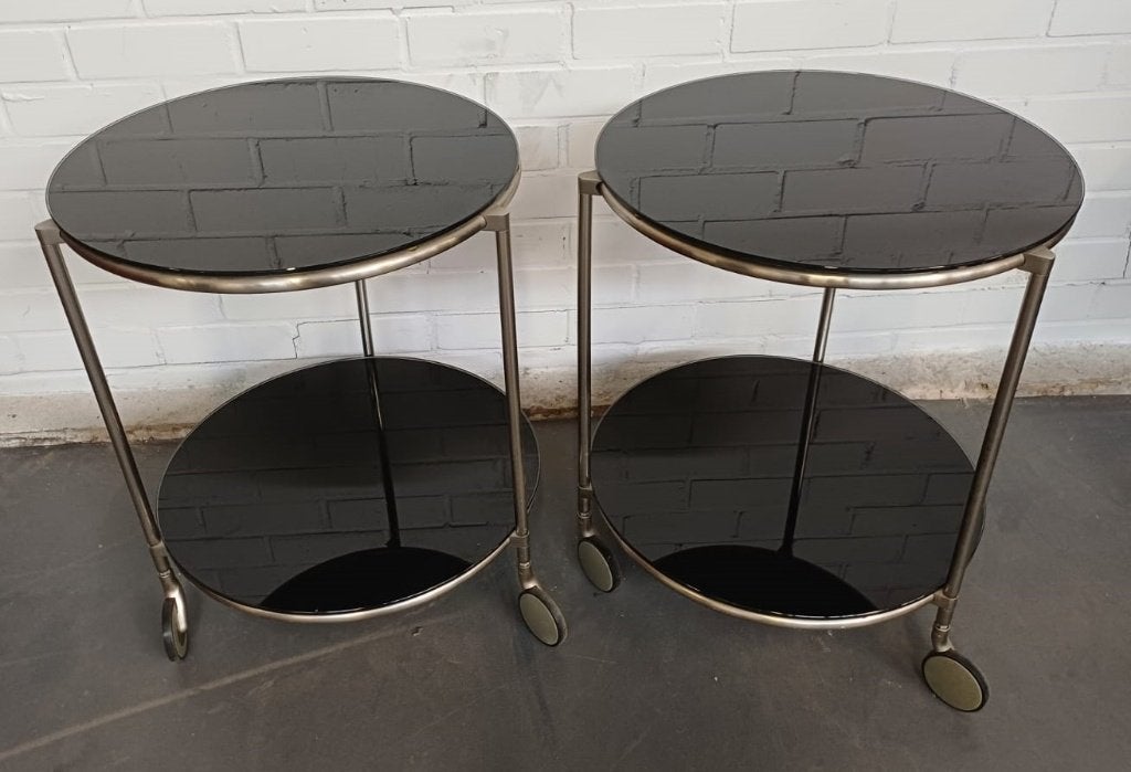 2 Vintage IKEA Strind bijzettafels, Huis en Inrichting, Ophalen, Gebruikt