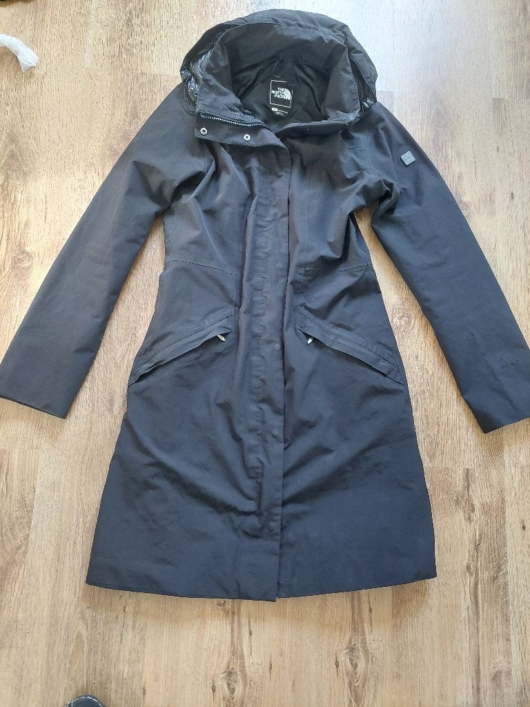 The North Face lange regenjas parka maat S dames, Zwart, Ophalen of Verzenden, Zo goed als nieuw, The North Face
