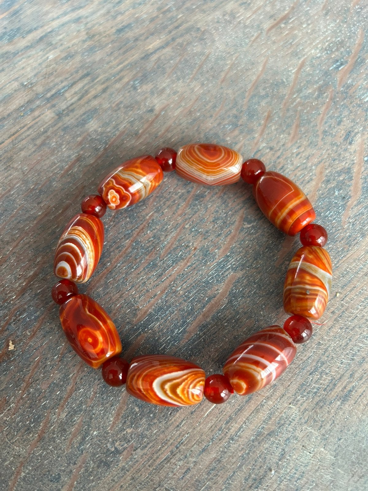 Carneool, Ophalen of Verzenden, Zo goed als nieuw, Oranje, Overige materialen