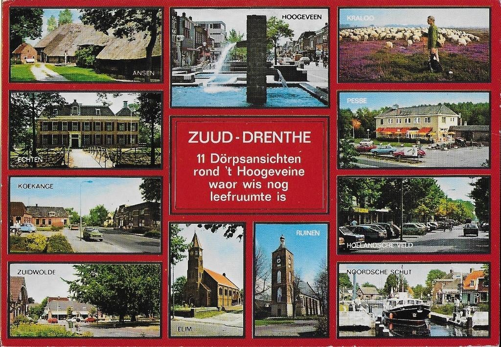 R2413 ( gelopen ) ansichtkaart Zuud Drenthe, Ophalen of Verzenden, 1980 tot heden, Gelopen, Drenthe