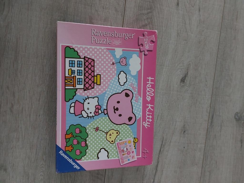Hello kitty puzzel 2x20, compleet, Ophalen, Jongen of Meisje