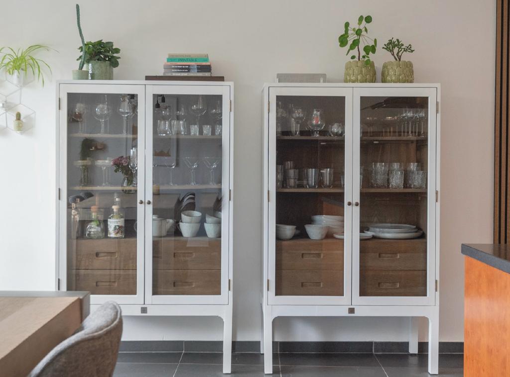 Riviera Maison buffet/vitrine kasten, Huis en Inrichting, Ophalen, Zo goed als nieuw