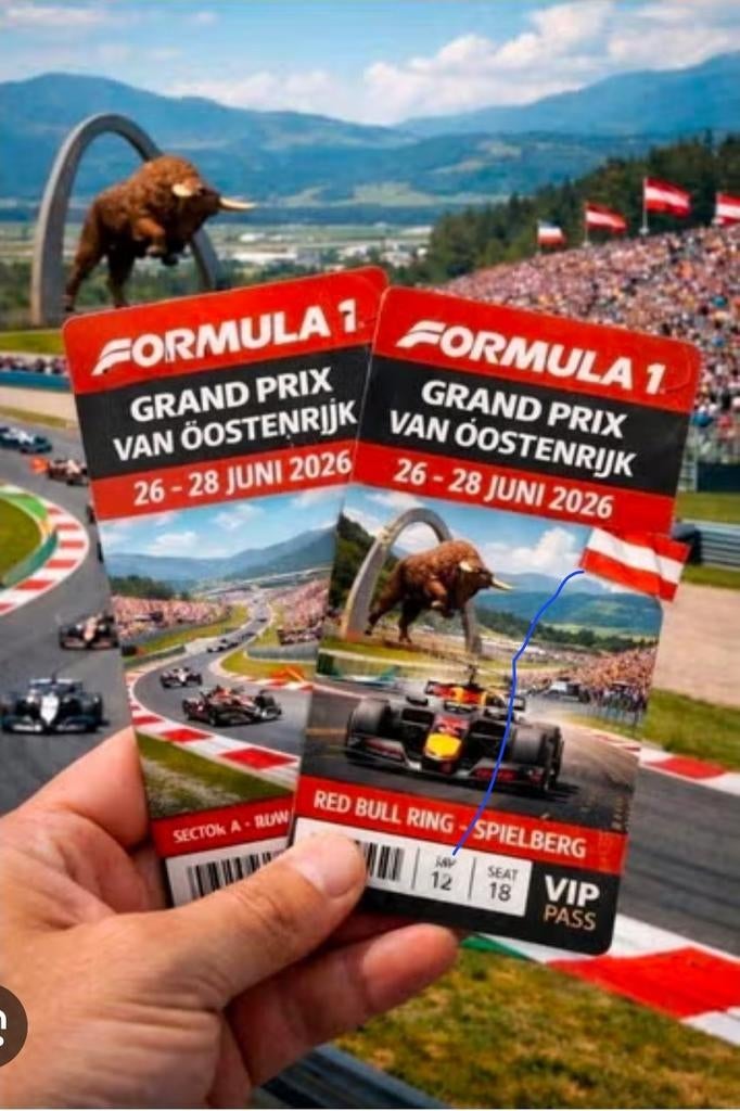 Formule 1 Oostenrijk 2 kaarten