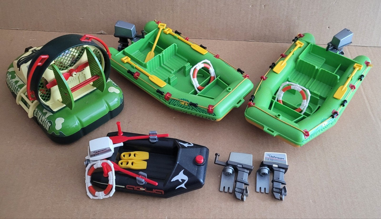 Playmobil hovercraft en rubber boten, Ophalen of Verzenden, Gebruikt