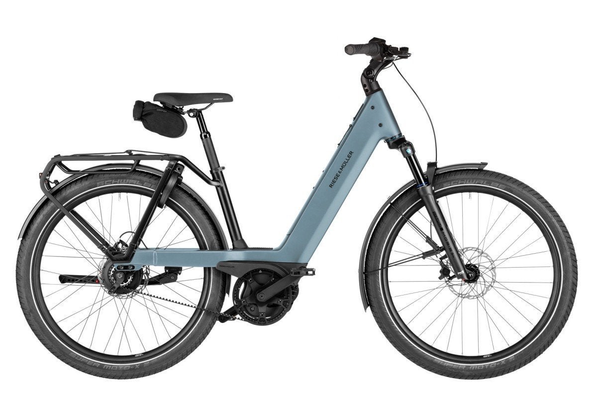 RIESE UND MÜLLER Nevo5 vario CORE Lage instap Ice Blue L, -, -, Nieuw, 47 tot 51 cm
