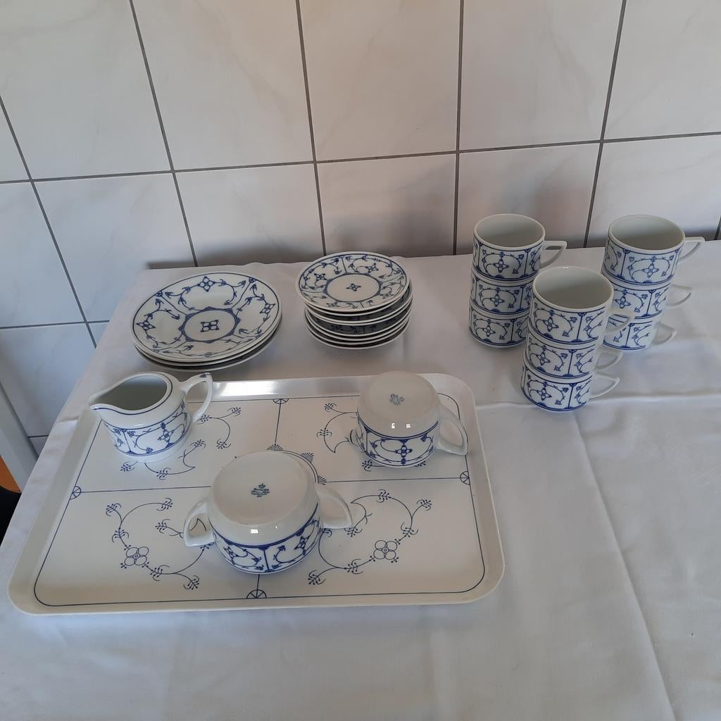 Saks blauw servies, Huis en Inrichting, Ophalen, Gebruikt, Glas of Kopje