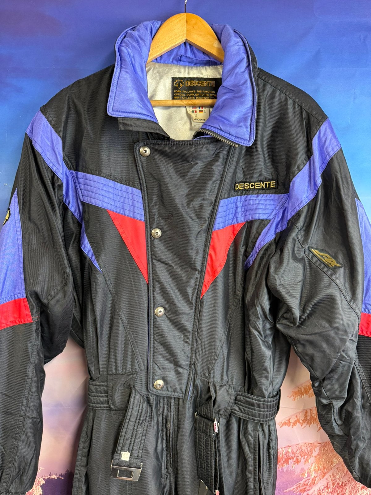 Vintage Fout Skipak van Descente maat 52 / L, Kleding | Heren, Ophalen of Verzenden, Zo goed als nieuw, Maat 52/54 (L), Pak