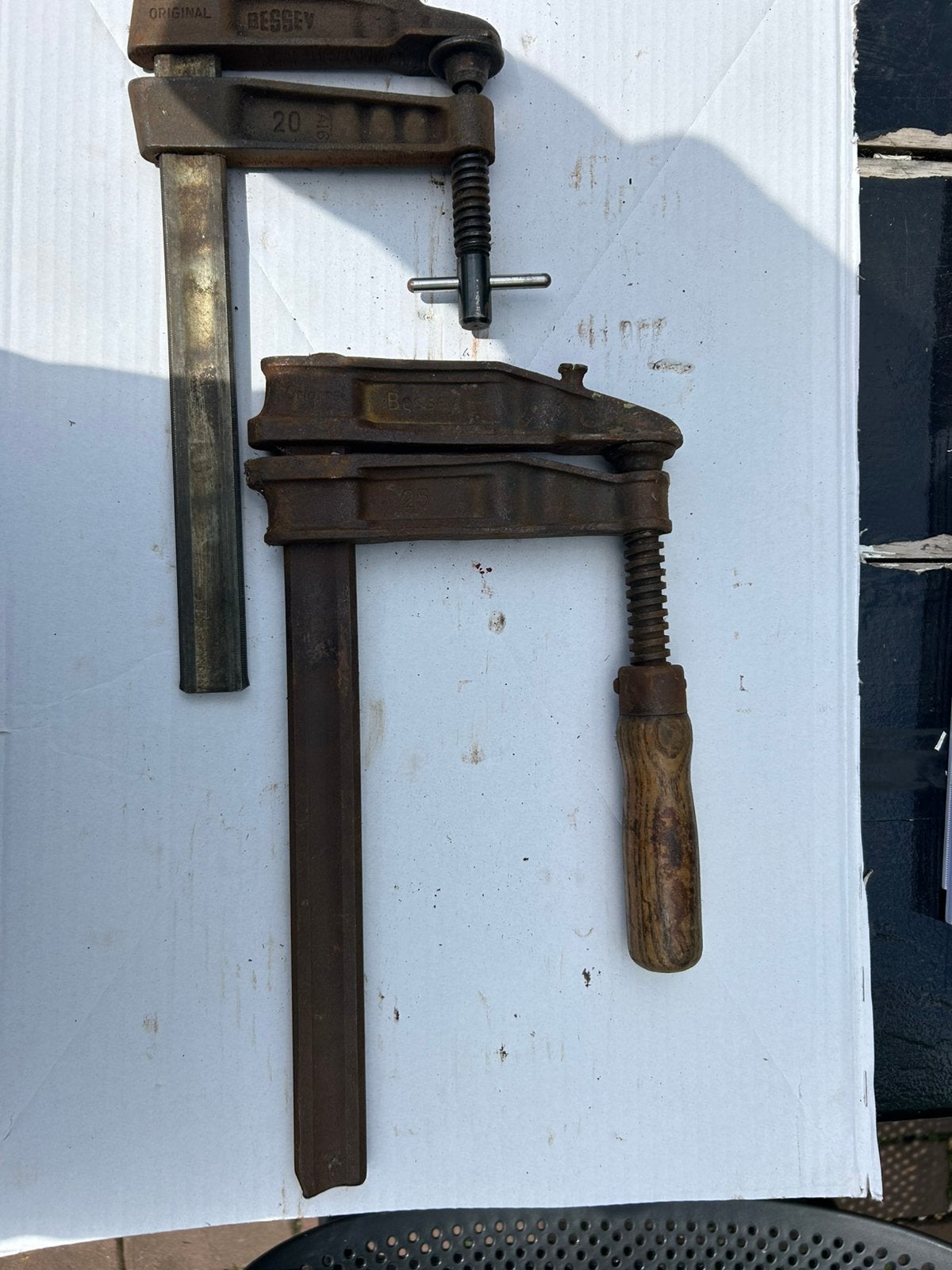 2 Bessey klemmen. No20 en no25, Ophalen of Verzenden, Zo goed als nieuw, Netvoeding, Minder dan 50 watt