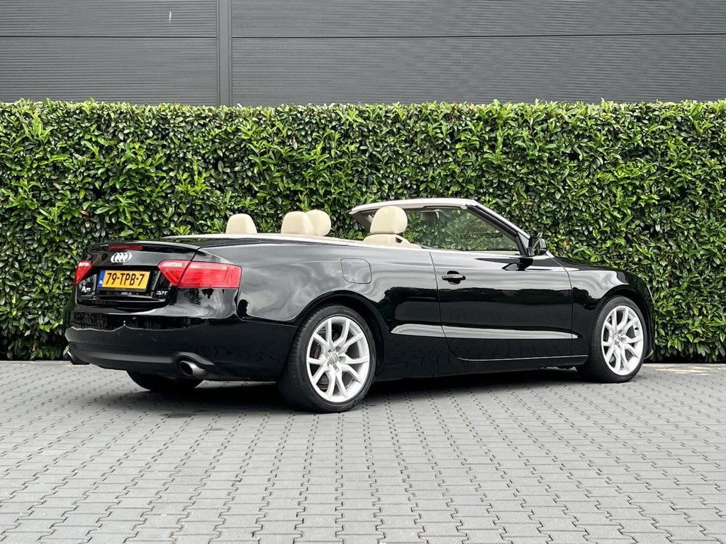 Audi A5 Cabriolet 2.0 TFSI quattro Pro Line, LEDER, CRUISE C, Auto's, Audi, Gebruikt, 4 cilinders, 4 stoelen, Zwart
