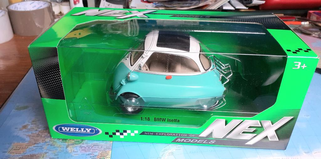 BMW Isetta 1-18  Mex Models en nieuw in de doos. NIEUW, Verzenden, Nieuw, Auto, Overige merken