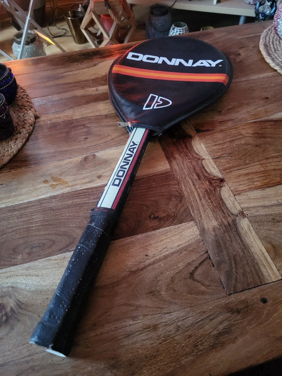 Klassiek Vintage Houten Donnay Tennisracket, Sport en Fitness, Overige merken, Gebruikt, L4, Ophalen of Verzenden