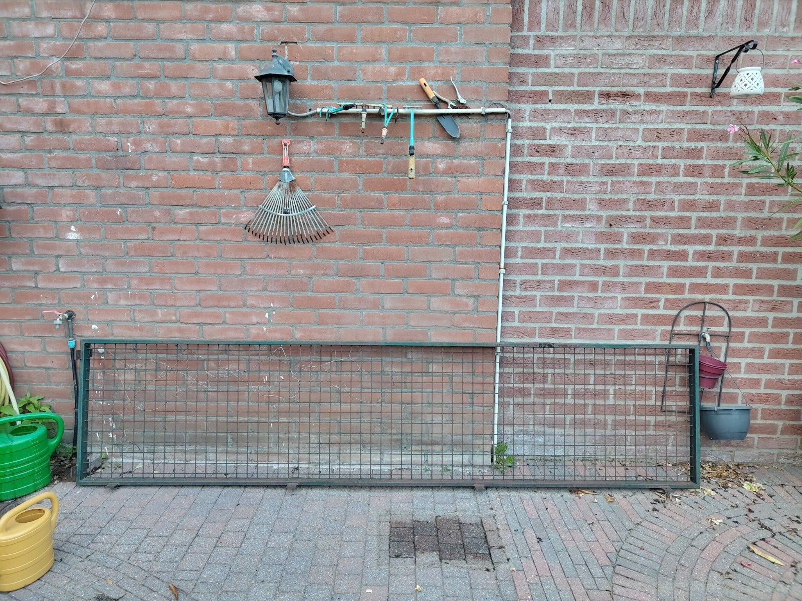 Stalen hekwerk van 3 meter, Ophalen, Gebruikt, IJzer, Gaashekwerk