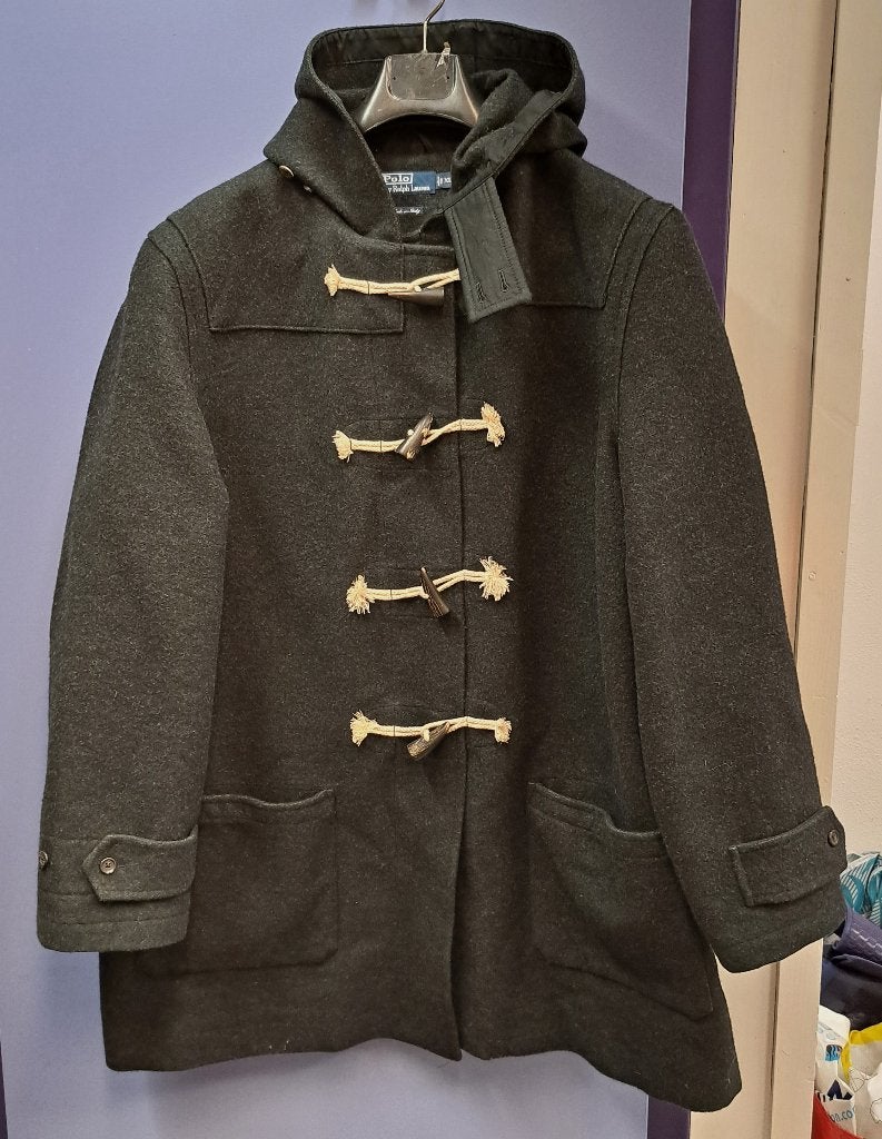 Ralph Lauren wollen grijze houtje touwtje jas mt XL nr 44001, ., Ralph Lauren, Ophalen of Verzenden, Ralph Lauren