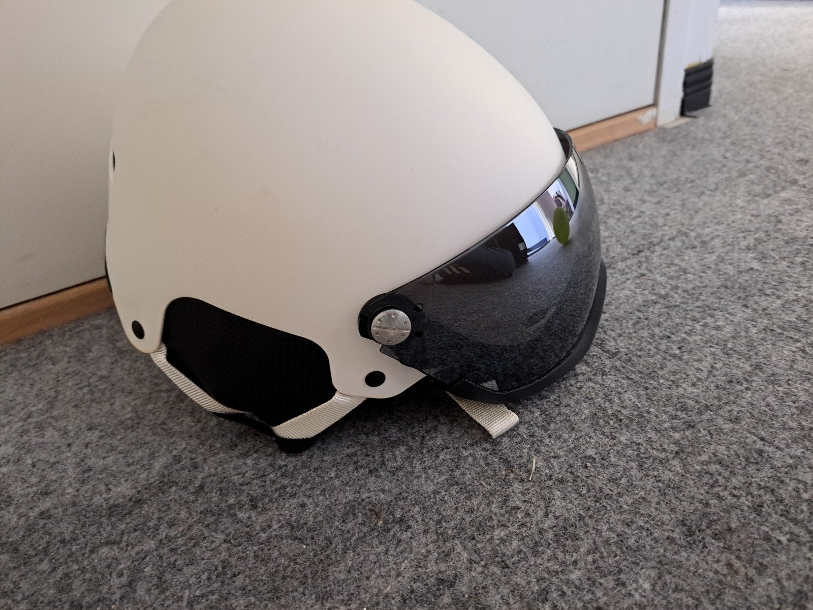 Skihelm met vizier - kras op vizier, S, Gebruikt, Onbekend, Ophalen of Verzenden