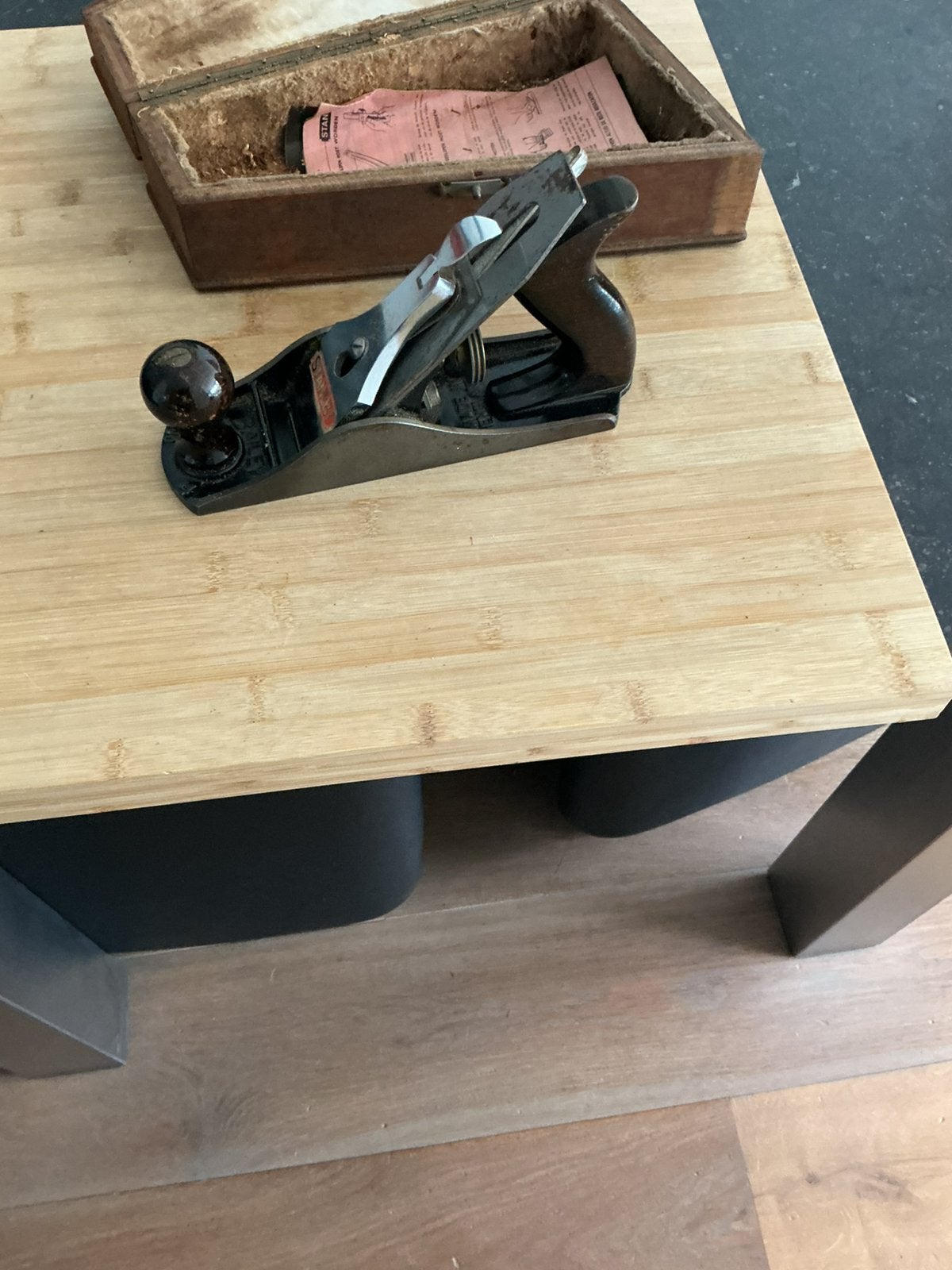 Klassieke Vintage Stanley Bailey schaaf No 4 made in England, Doe-het-zelf en Verbouw, Gereedschap | Handgereedschap, Ophalen of Verzenden