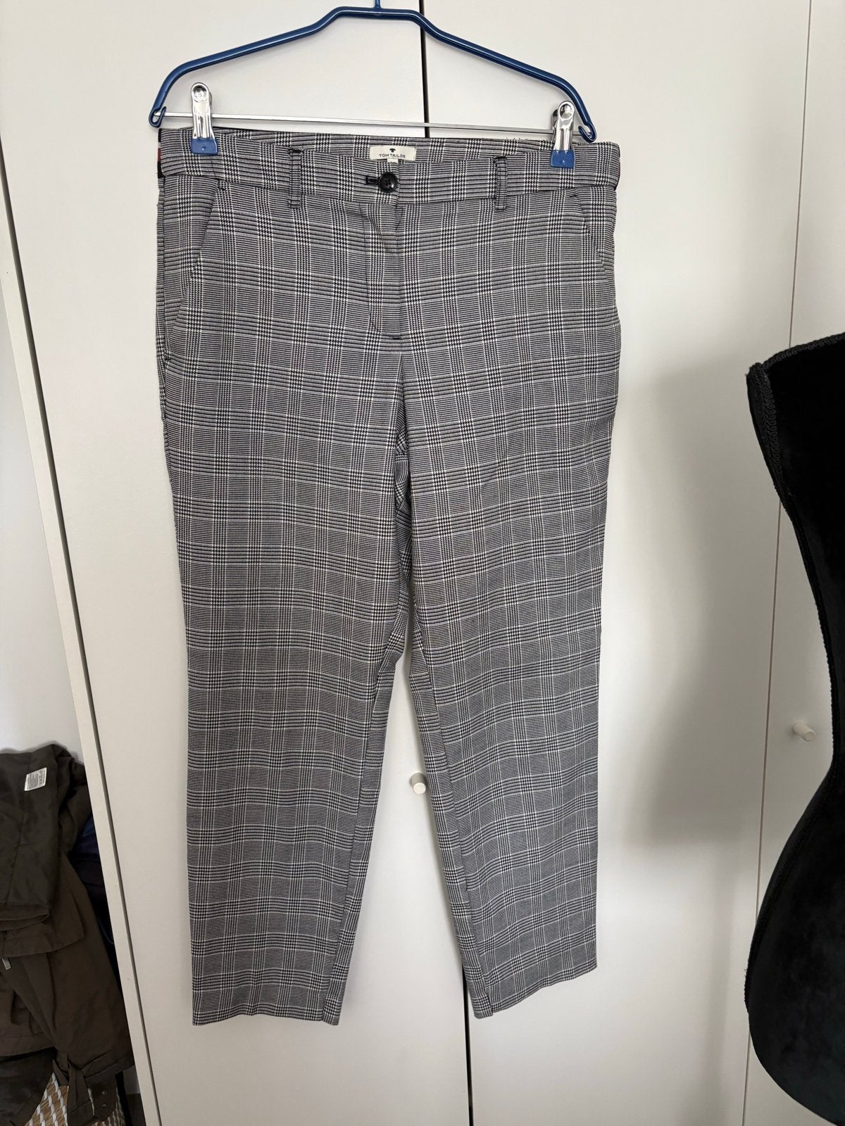 Tom Tailor Mia Slim geruite broek - Maat 40, Maat 38/40 (M), Ophalen of Verzenden, Zo goed als nieuw, Grijs