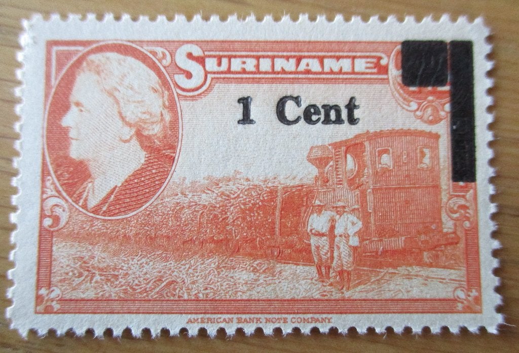 Suriname, Hulpuitgifte met opdruk, 1950, Verzenden, Postfris