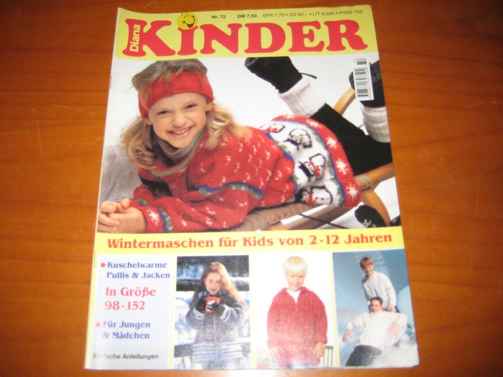 Diana Kinder: Wintermaschen f. Kids von 2 - 12 Jahren, Ophalen of Verzenden, Zo goed als nieuw, Breien en Haken