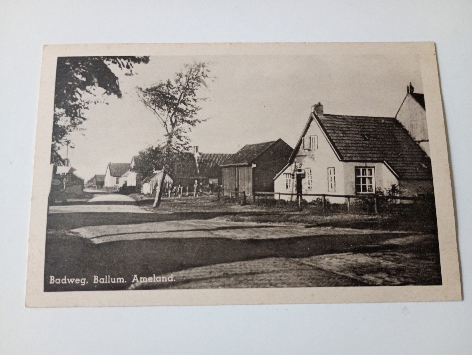 Ameland Ballum Badweg, Ophalen of Verzenden, 1920 tot 1940, Ongelopen, Waddeneilanden