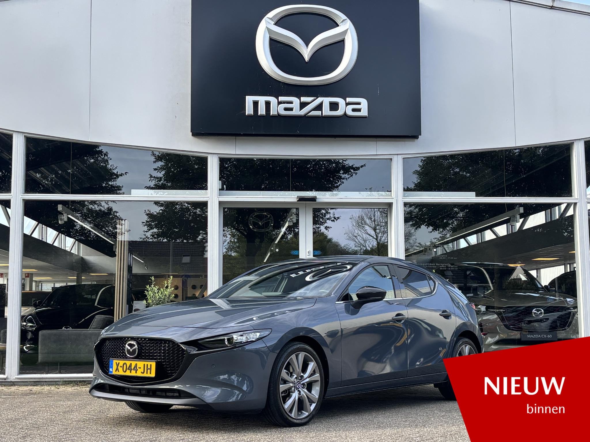 Mazda 3 2.0 e-SkyActiv-X M Hybrid 186 Homura NL-Auto, 1e Eig, Auto's, Voorwielaandrijving, Stof, Gebruikt, Euro 6