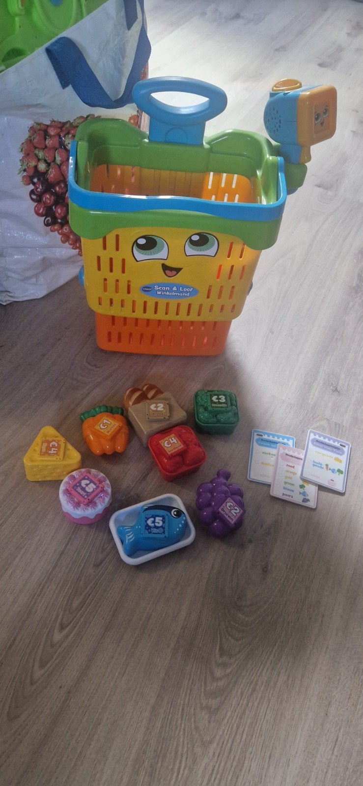 VTech Scan & Leer Winkelmand met accessoires, Ophalen, Gebruikt, Overige typen, Met geluid