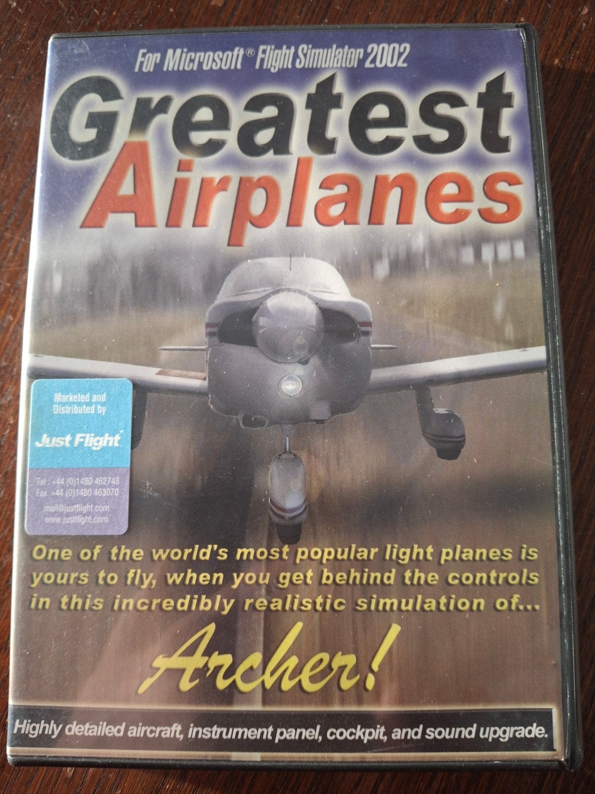 Greatest Airplanes: Archer! voor Flight Simulator 2002, Gebruikt, 1 speler, Ophalen of Verzenden, Vanaf 3 jaar