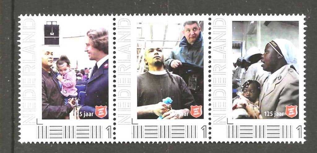 Strip van 3 persoonlijke zegels Leger des Heils (1), postfr, Postzegels en Munten, Ophalen of Verzenden, Postfris