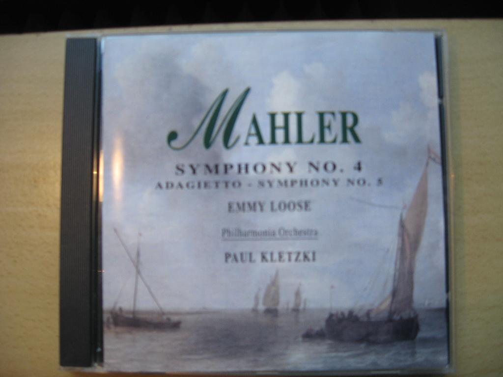 Mahler, symphonie nr. 4, Loose, Kletzki, Ophalen of Verzenden, Romantiek, Gebruikt, Orkest of Ballet
