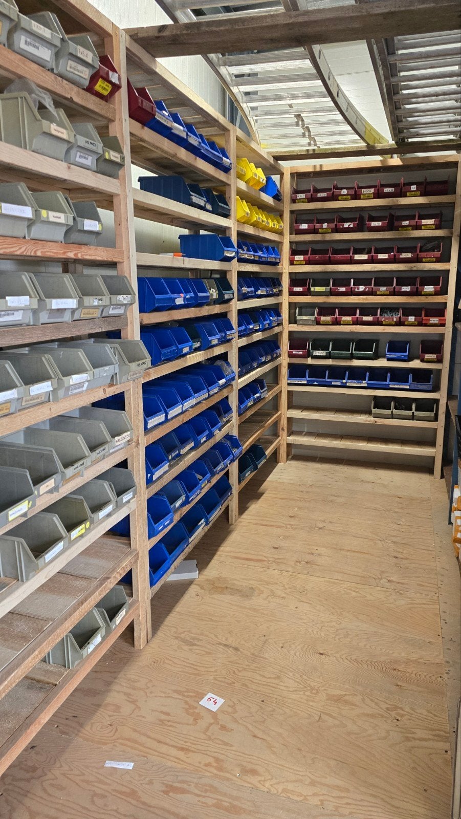 Magazijn bakken, inclusief stelling en inhoud, Ophalen, ., ., .