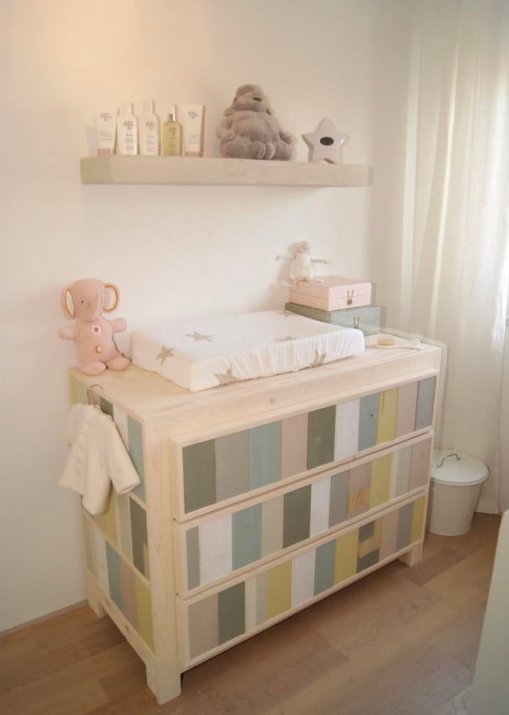 Commode / ladenkast Piet Hein Eek sloophout, Ophalen, 50 tot 70 cm, 90 tot 105 cm, 100 cm of meer