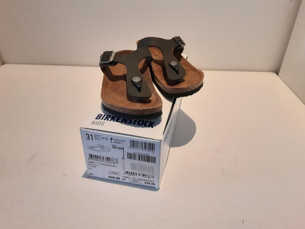 Birckenstock maat 31 groen teenslippers instappers, Kinderen en Baby's, Kinderkleding | Schoenen en Sokken, Ophalen of Verzenden
