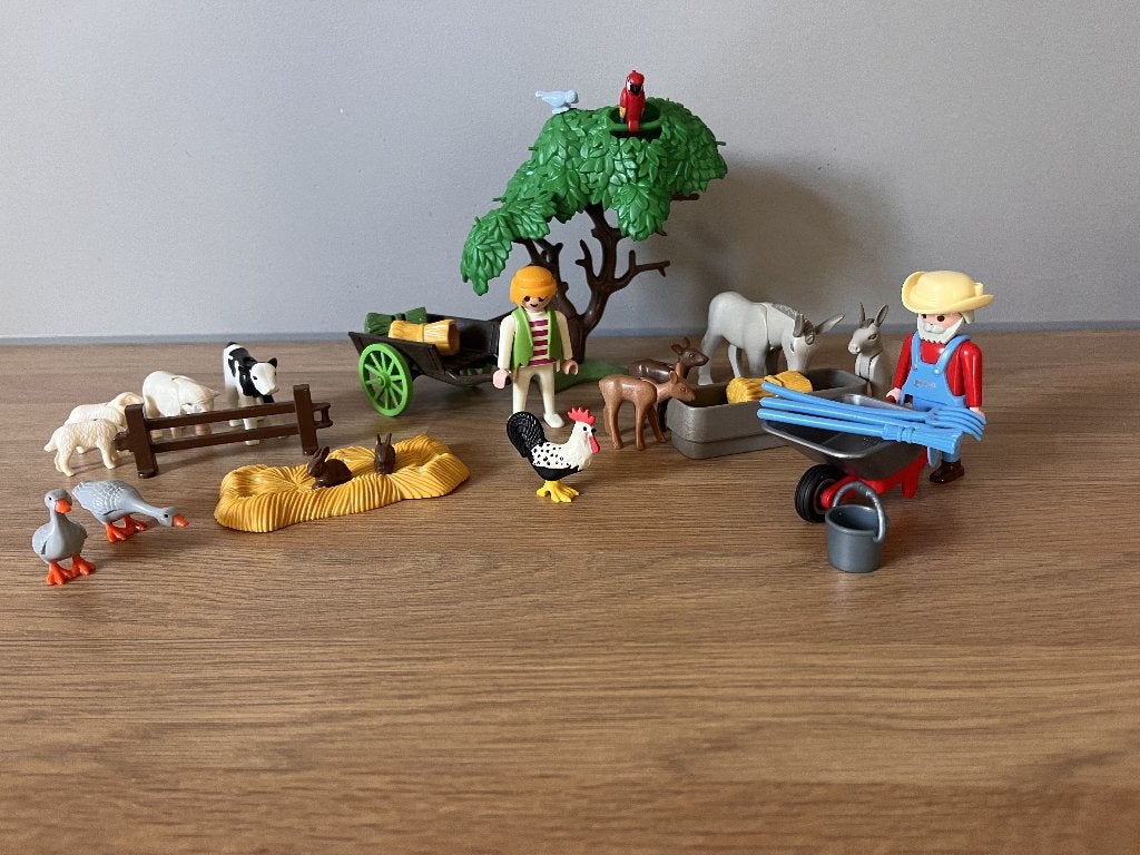 PLAYMOBIL boerderij set met veel accessoires, Gebruikt, Losse onderdelen, Ophalen of Verzenden, Figuren