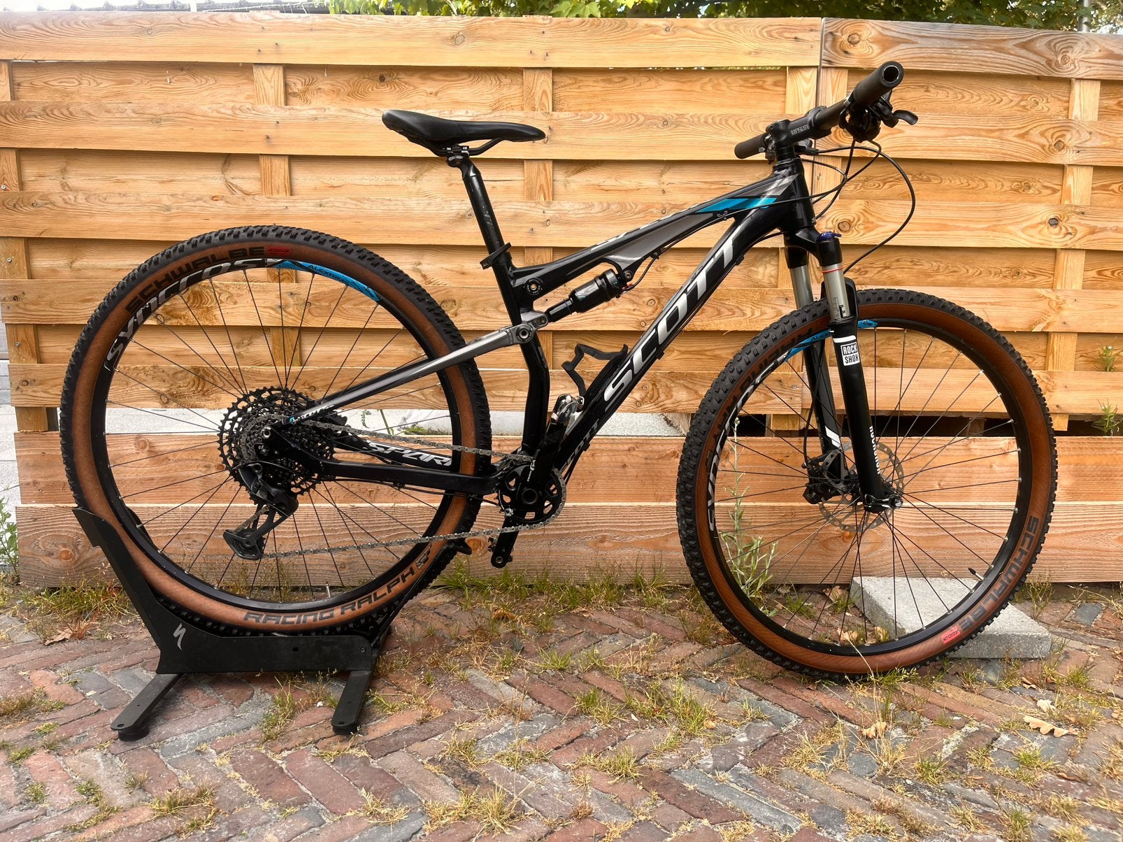 Scott spark alu maat S, Fietsen en Brommers, Gebruikt, Fully, 45 tot 49 cm, Schijfrem
