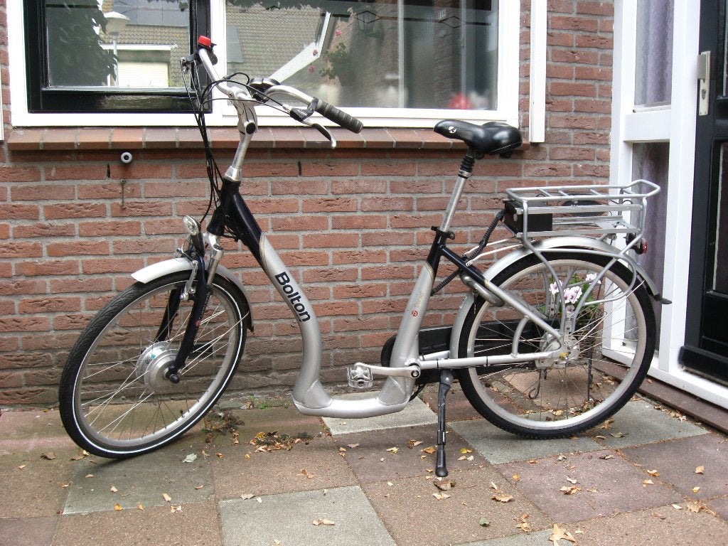 Elektrische fiets met extra lage opstap, Fietsen en Brommers, Elektrische fietsen, Gebruikt, 47 tot 51 cm, 30 tot 50 km per accu