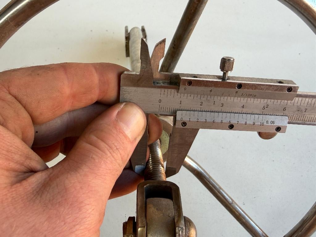 Achterstagspanner 11 mm draad, Ophalen of Verzenden, Gebruikt, Lijn of Blok