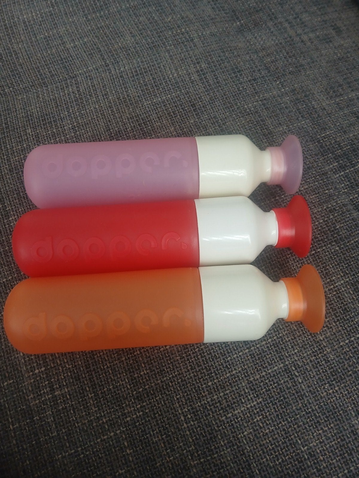 3 originele DOPPER ORIGINAL drinkflessen, Ophalen of Verzenden, Gebruikt