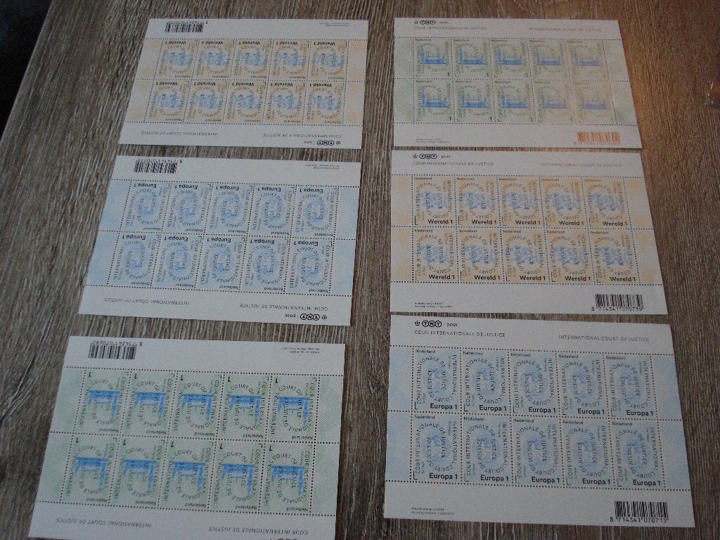 POSTZEGELS   EUROPA 1 WERELD 1  ZELDZAAM 6 X, Ophalen of Verzenden, Na 1940, Postfris