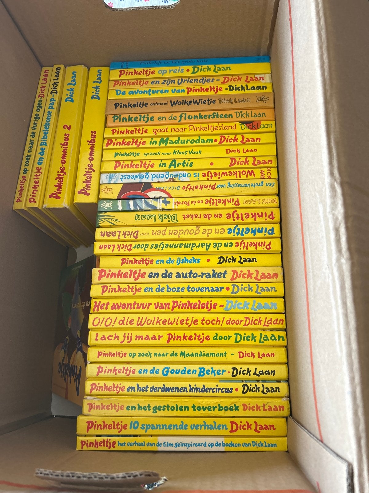 Grote collectie Pinkeltje boeken - Dick Laan, Ophalen, Gelezen, Fictie algemeen