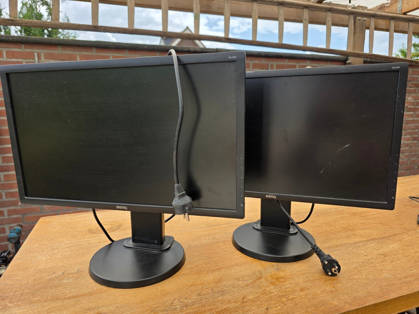 BenQ BL2205PT Monitor (2 stuks), Ophalen, Full HD, In hoogte verstelbaar, 60 Hz of minder