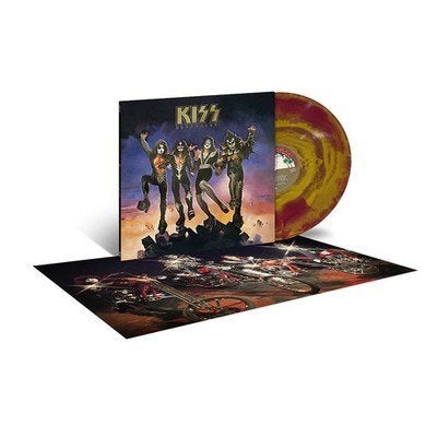 KISS - Destroyer Lim. LP (Gold/Purple Fire) + OIS/Poster, Inclusief poster, Ophalen of Verzenden, 1970 - 1979, 12 inch