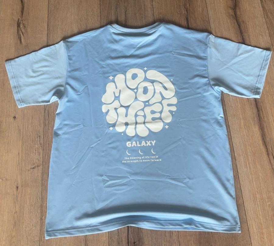 JOTT T-shirt lichtblauw maat S met print, Ophalen, Zo goed als nieuw, Maat 46 (S) of kleiner, Blauw