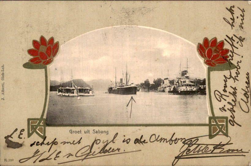 Nederlands Indië - Sabang - 1905, Verzamelen, Verzenden, Voor 1920, Gelopen, Noord-Holland