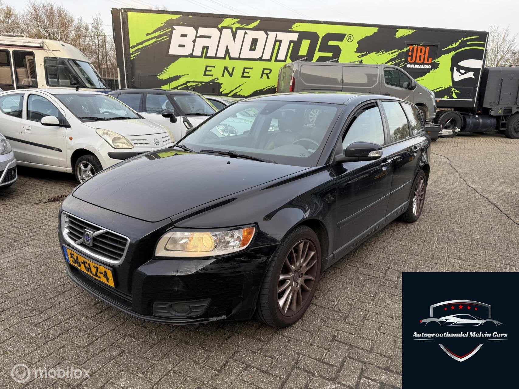 Volvo V50 1.8 Edition II Leder EXPORTPRIJS, Auto's, Volvo, Voorwielaandrijving, 125 pk, Gebruikt, Zwart