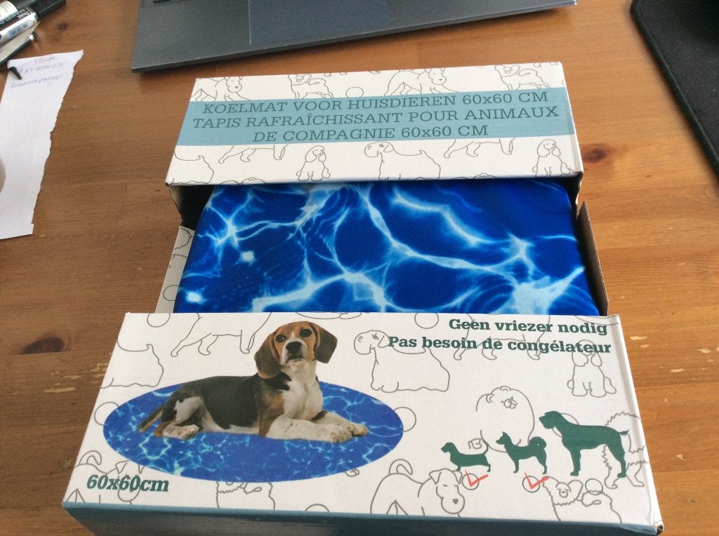 Koelmat voor huisdieren. Blauw. 60 x 60 cm. Nieuw, Dieren en Toebehoren, Honden-accessoires, Ophalen of Verzenden, Nieuw