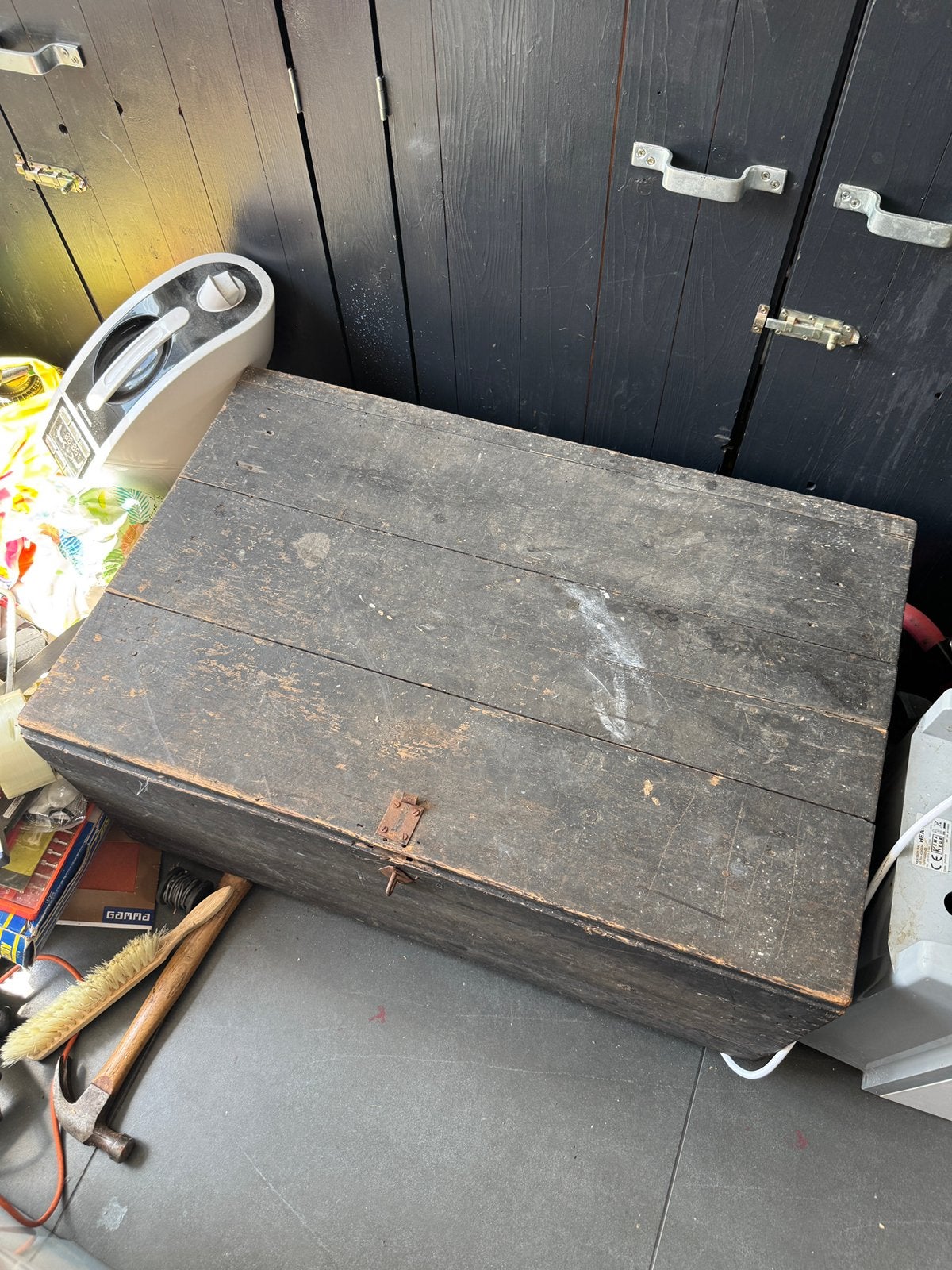 Legerkist hout, Ophalen, Landmacht, Nederland, Kist of Geocache