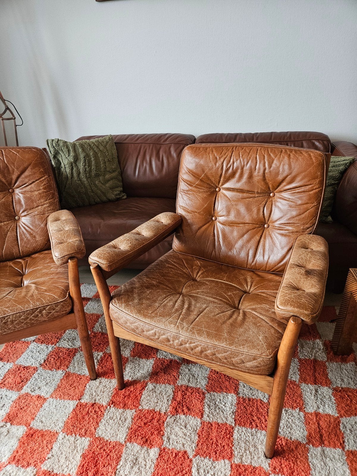 Vintage Leren Fauteuil van G-Möbel, Ophalen