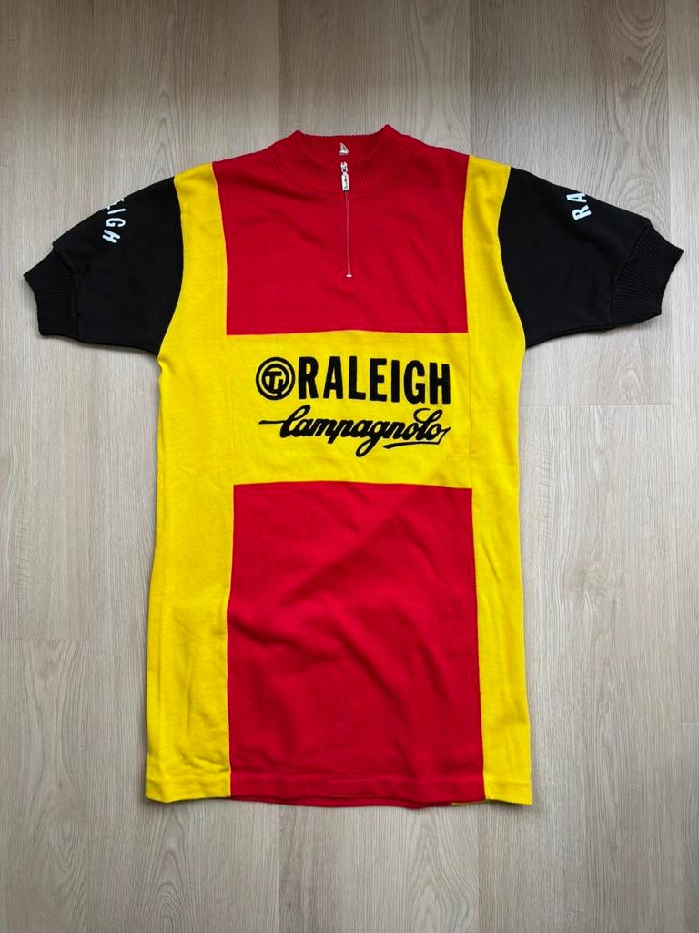 Vintage wielershirt koerstrui Raleigh Campagnolo, Fietsen en Brommers, Ophalen of Verzenden, Zo goed als nieuw, Bovenkleding