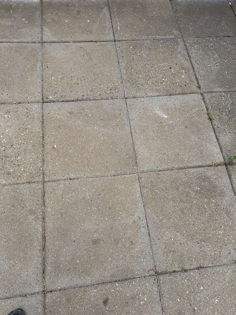 Terras tegel grijs 50 x 50 x 4 cm, Ophalen, Gebruikt, 10 m² of meer, Beton